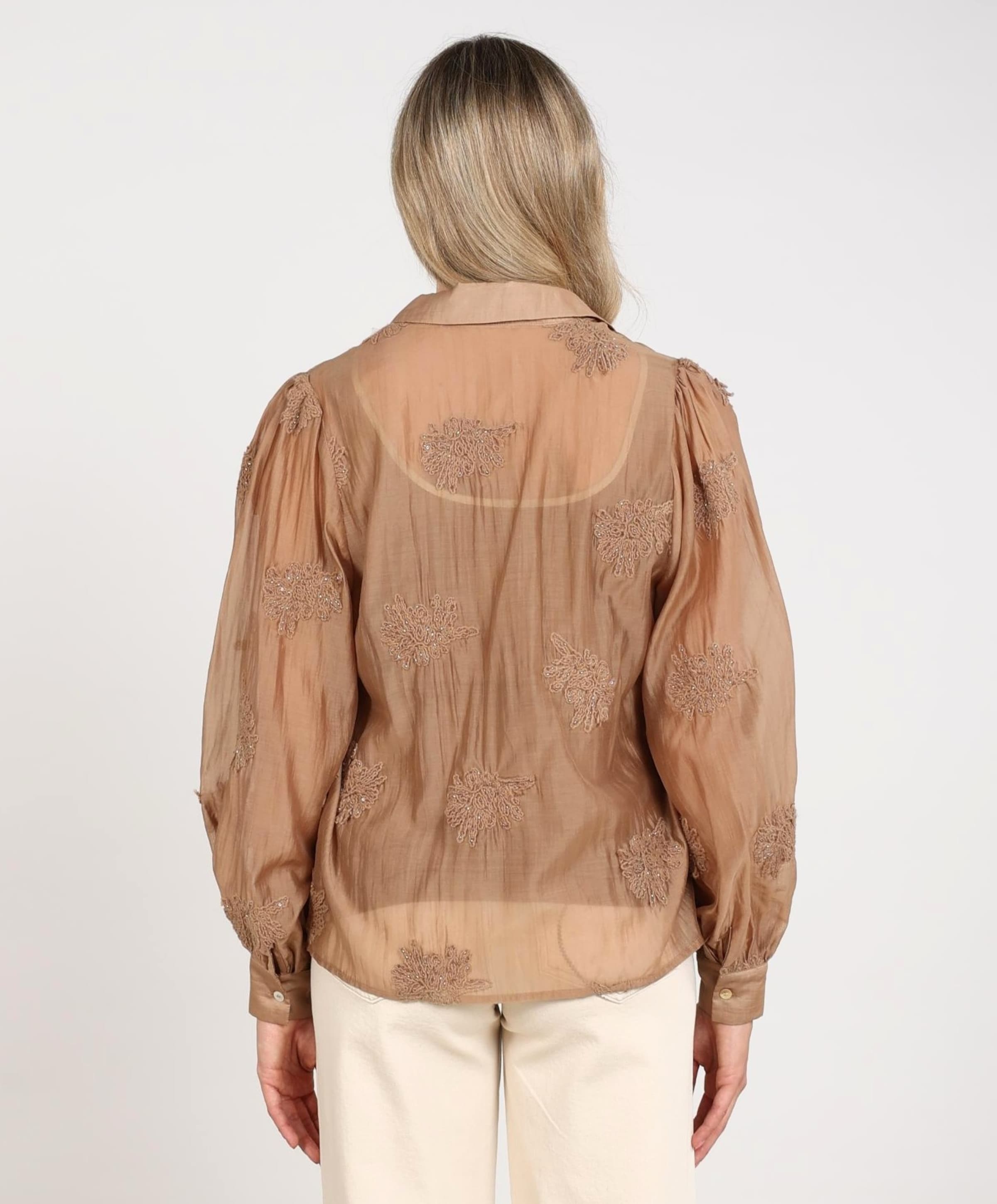 Nukus Dames blouse beige