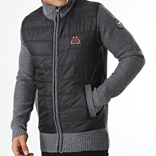 Veste Zippée Sherish Gris Chiné Noir