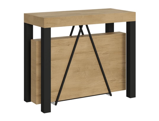 ITYHOME - Console extensible tiris 90x40/196cm chêne nature