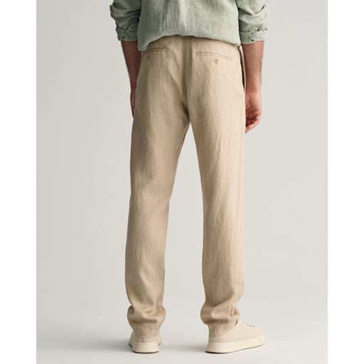 GANT Relaxed Fit Hørbukser, Dry Sand, XXL