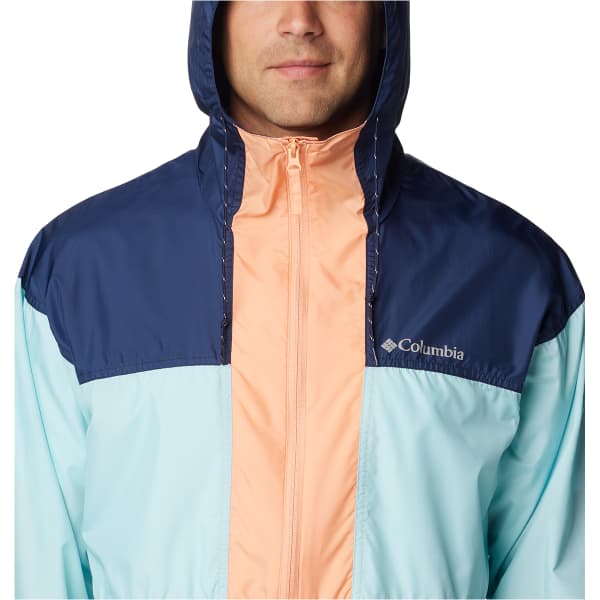 Veste COLUMBIA FLASH CHALLENGER ANORAK SPRAY/COLLEGIATE NAVY/APRICOT PLACKET & ZIP