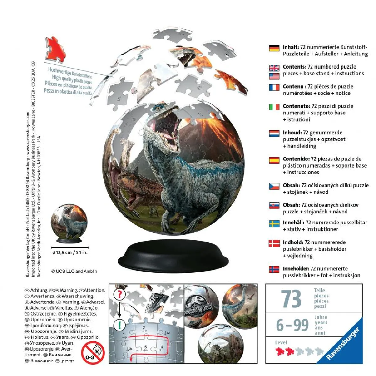 Ravensburger Jurassic World 3D Ball