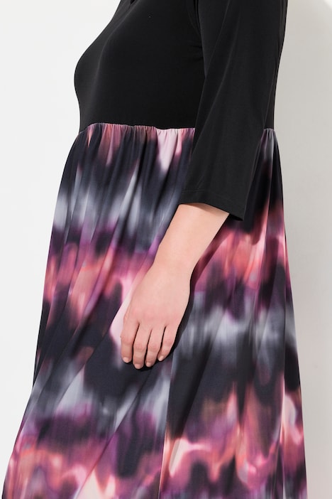 Jerseykleid, A-Linie, Alloverprint