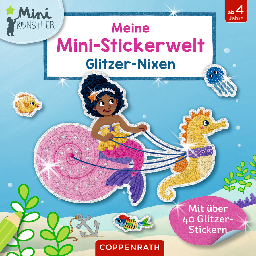 COPPENRATH Meine Mini-Stickerwelt - Glitzer-Nixen (Mini-Künstler)