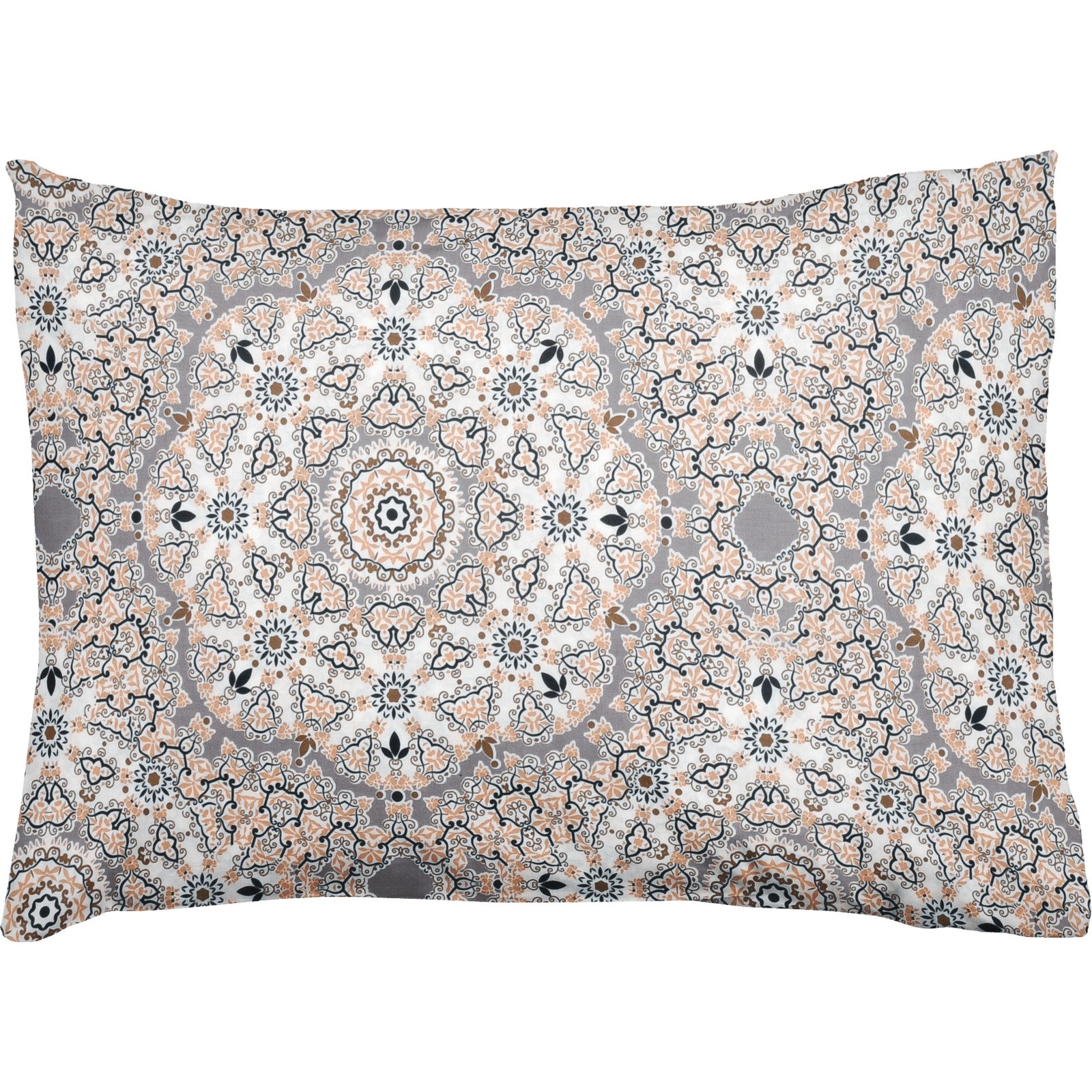 Bettwäsche Satin Mandala beige 160x210 65x100 Bettanzug Nord