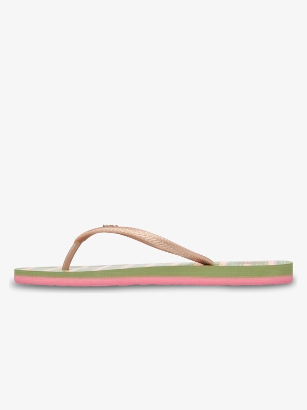 Mauricia Tongs Vert Femme