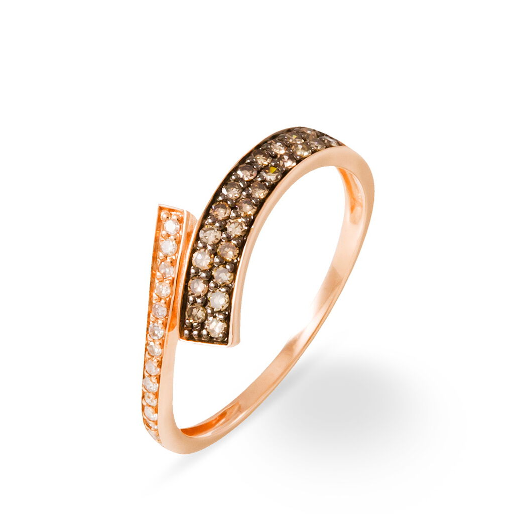 Bague Amelie Or Rose Diamant