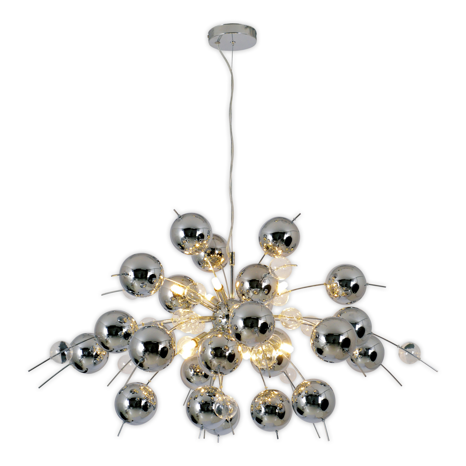 Pendelleuchte EXPLOSION - chrome - Ø ca. 98 cm