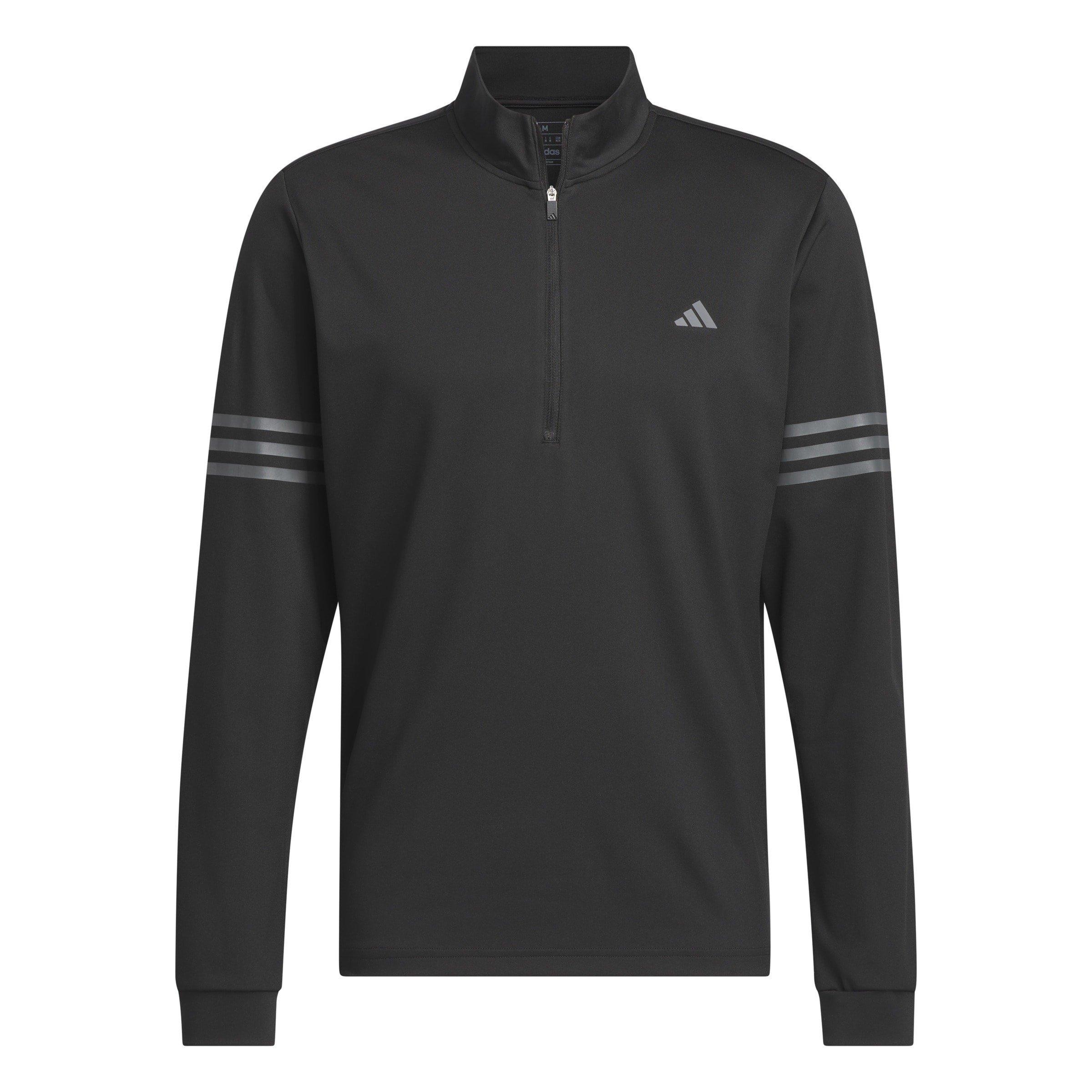 adidas 3 Stripe Zip Top Mens