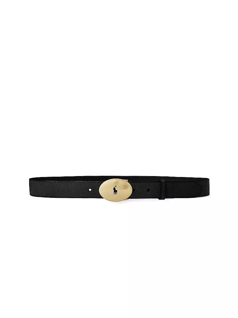POLO RALPH LAUREN Ledergürtel schwarz