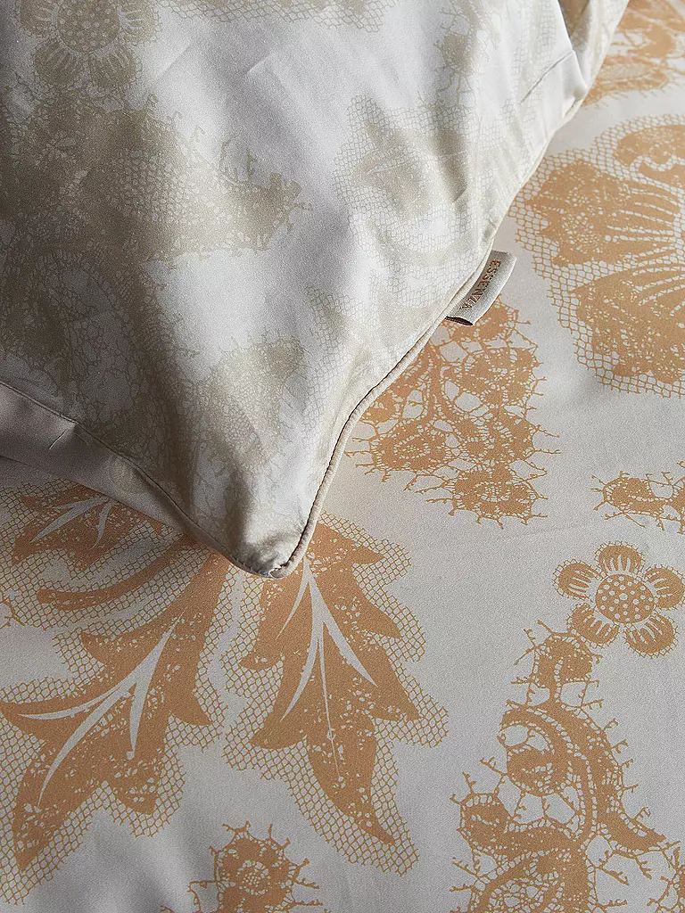 ESSENZA Satin Bettwäsche MAERE 70x90cm/140x200cm Faded White beige