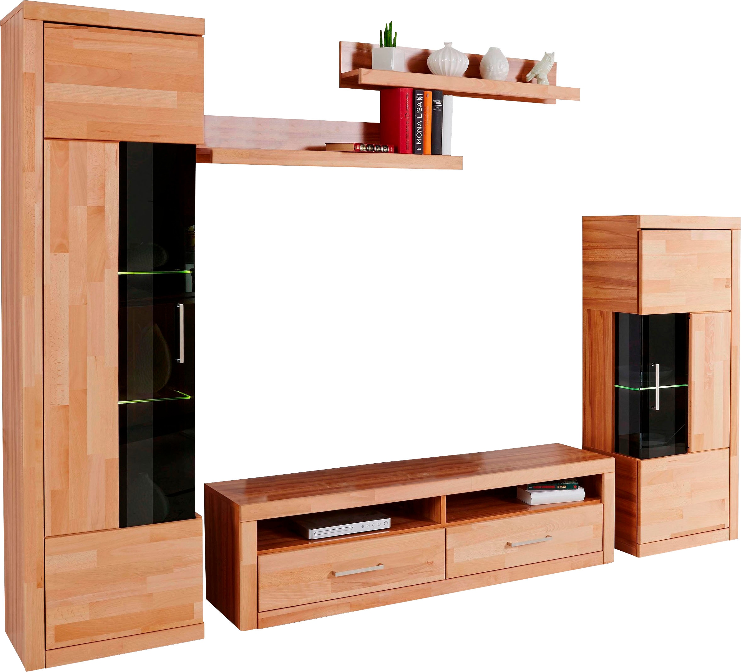 Home affaire Wohnwand »Ribe Wohnwand Set-5 St.« Set, 5 Stk. tlg.