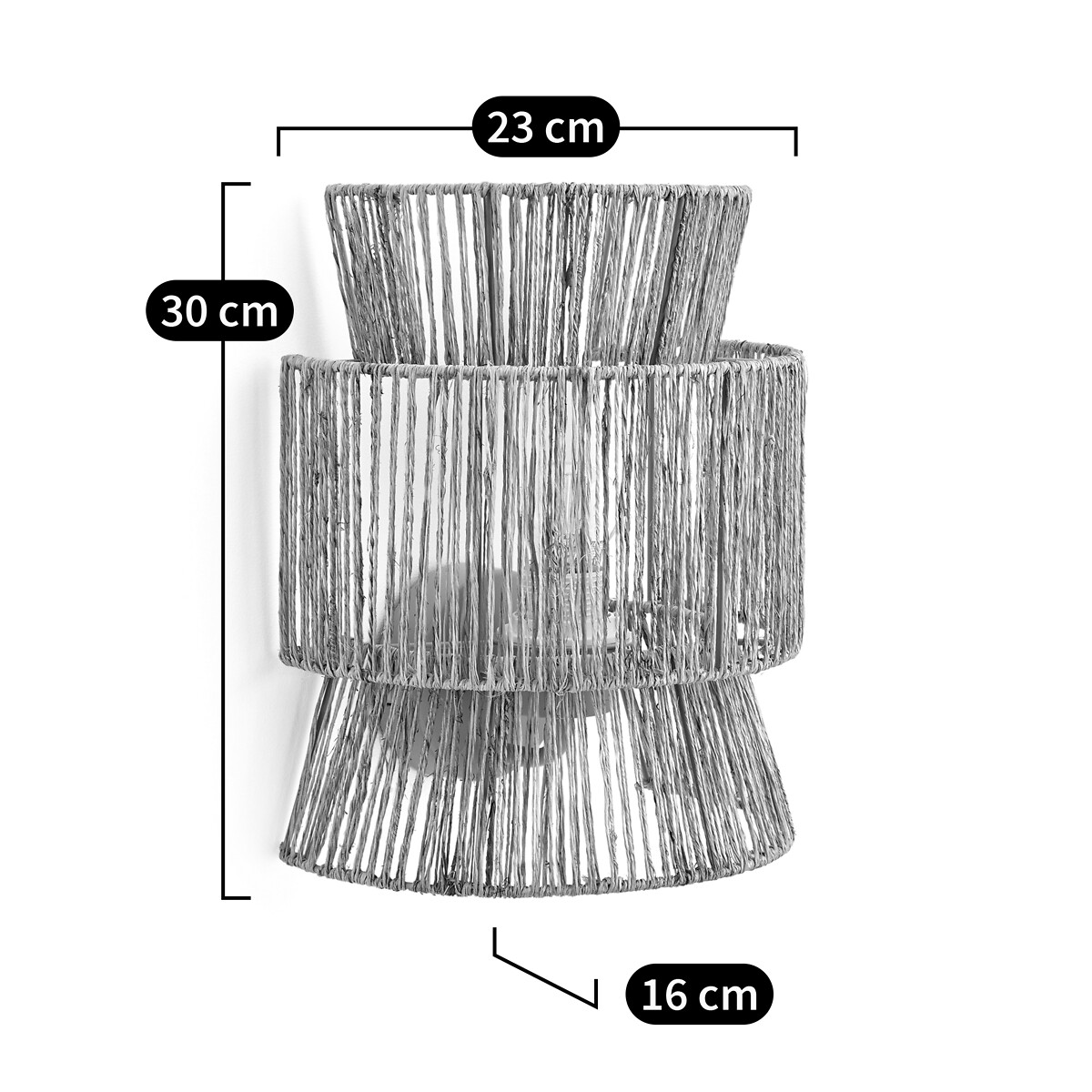 LA REDOUTE INTERIEURS<br>Candeeiro de parede H30 cm, Yaku