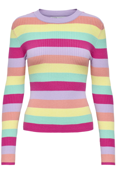 Only multi color dames trui