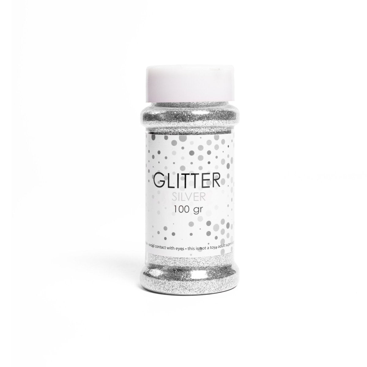 Zilveren Glitters 100gr