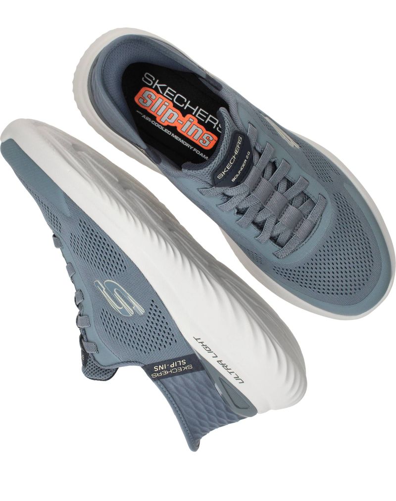 Skechers Slip-Ins Bounder 2.0 Instappers Blauw Heren