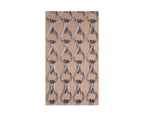 Aluminium deurgordijn, zilver, 90x210 cm