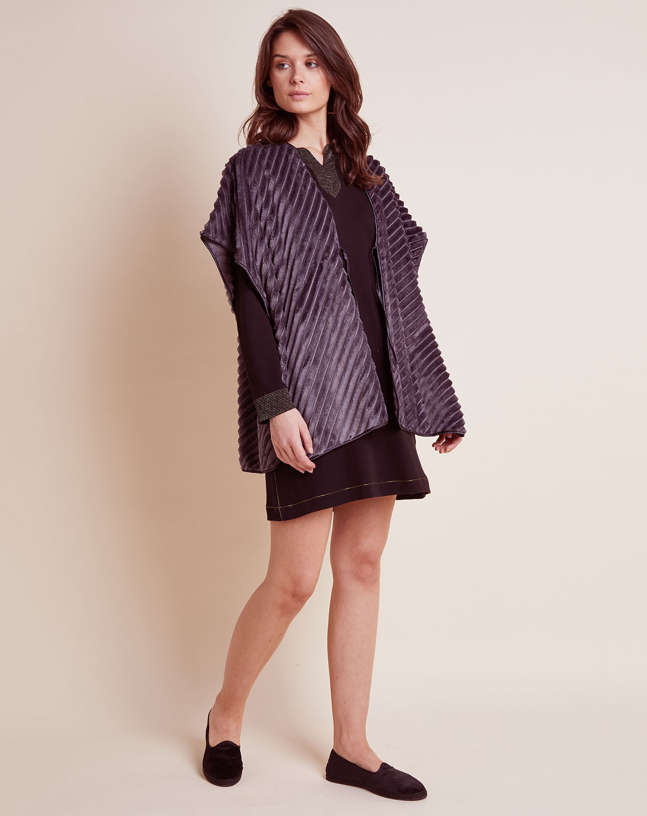 Le Chat Poncho Essentiel gris vison
