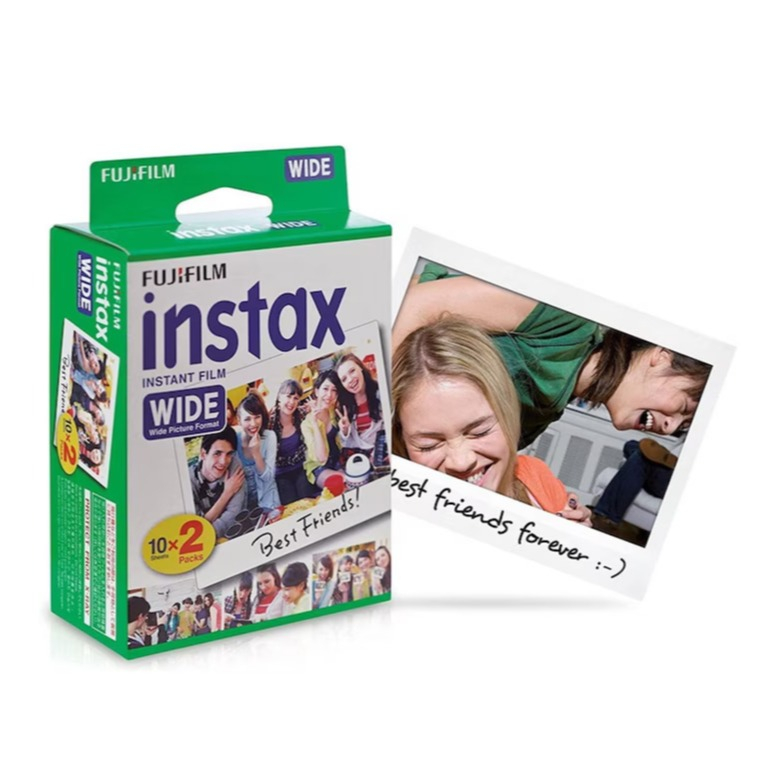 (2x10 Blatt) Instax Color 10 Wide Instant Film Fotopapier Multipack (6.2x9.9cm) (51162473) - Weiss