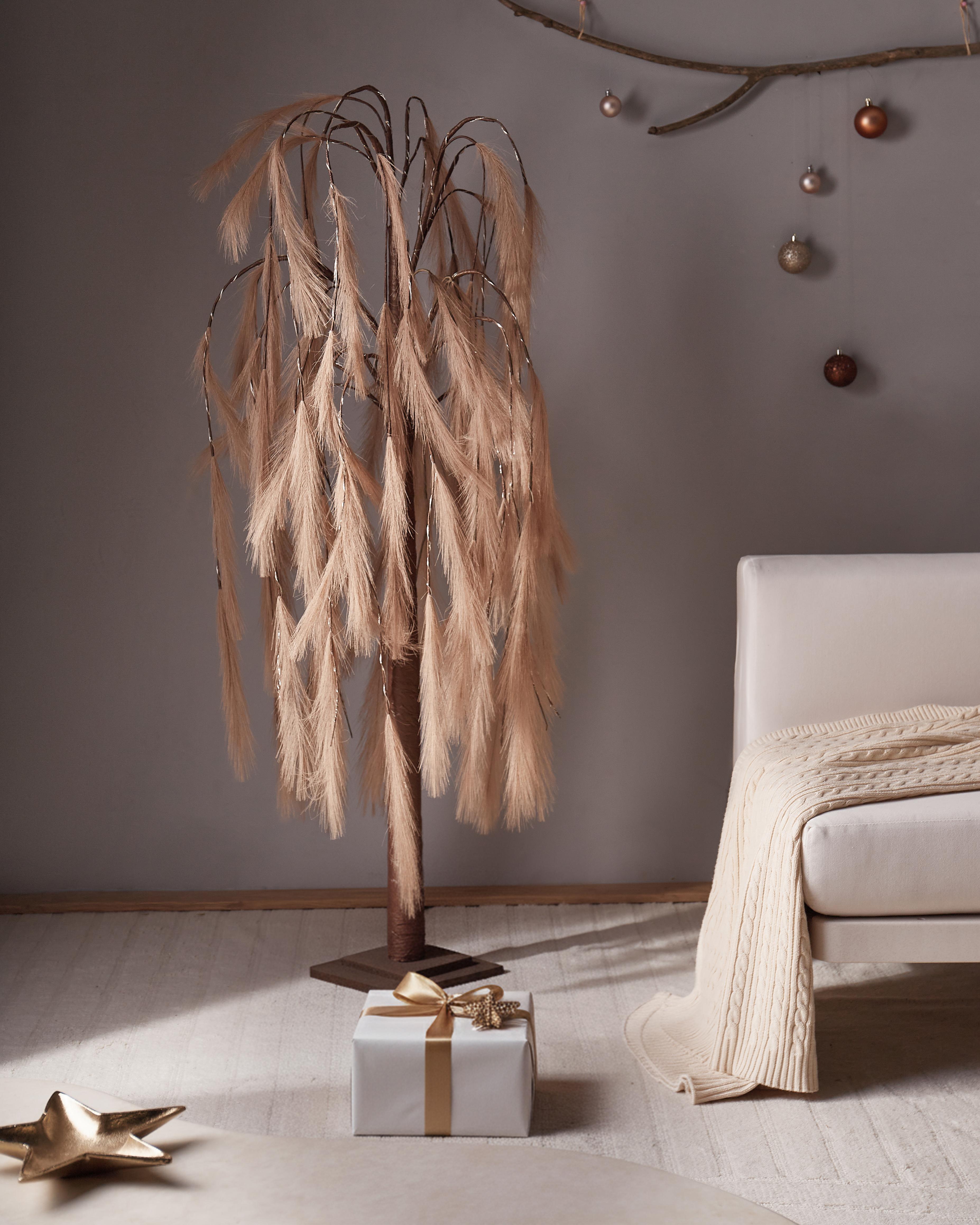 Buitendecoratie LED KOPASKER Boom 160 cm Beige