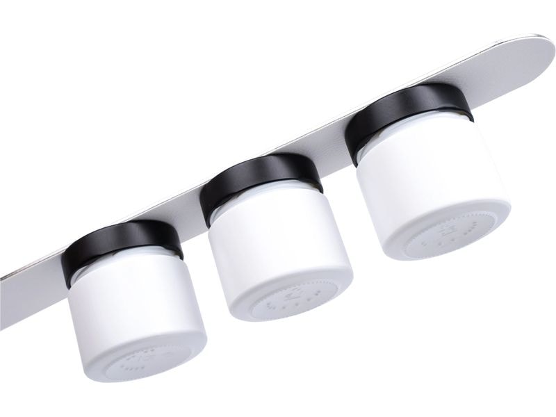 Silwy Feinkost-Magnetgläser-Set, 0.125 l, Weiss Aufbewahrungsdose