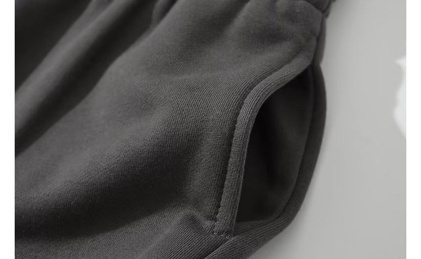Haneliz - High Rise Applique Wijde Pijpen Joggingbroek