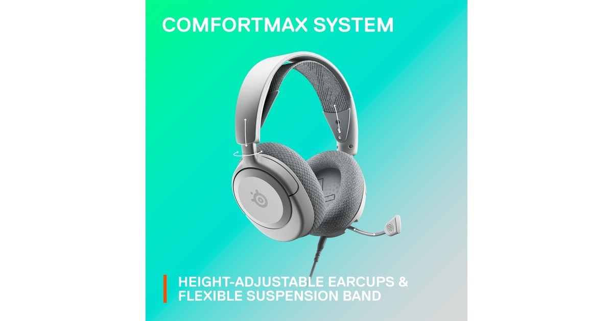 SteelSeriesArctis Nova 1 over-ear gaming headset  (Wit, Pc, Nintendo Switch)