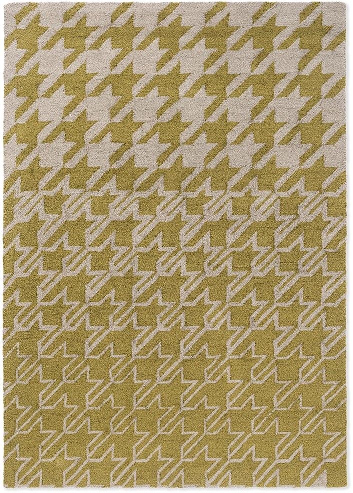 Vloerkleed Mustard 455706 Houndstooth