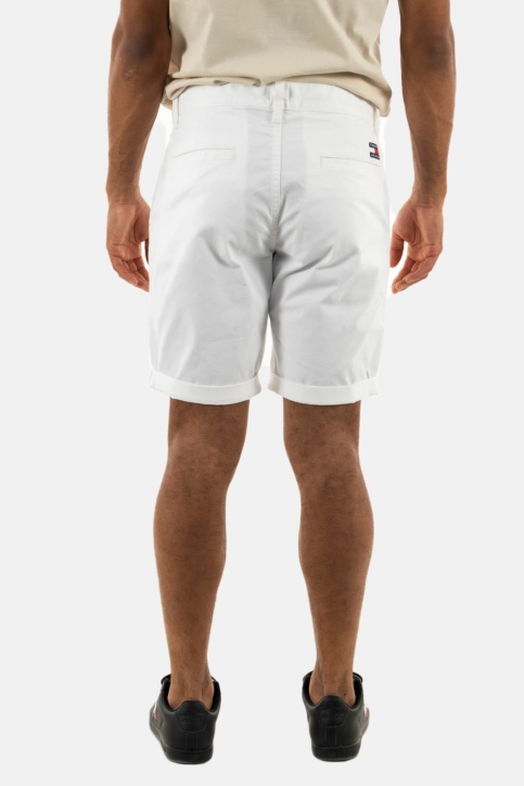 Shorts bermudas tommy jeans scanton ybr white