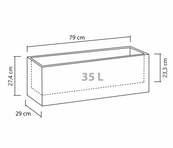 Scheurich Kunststoff-Kasten C-Cube Long,