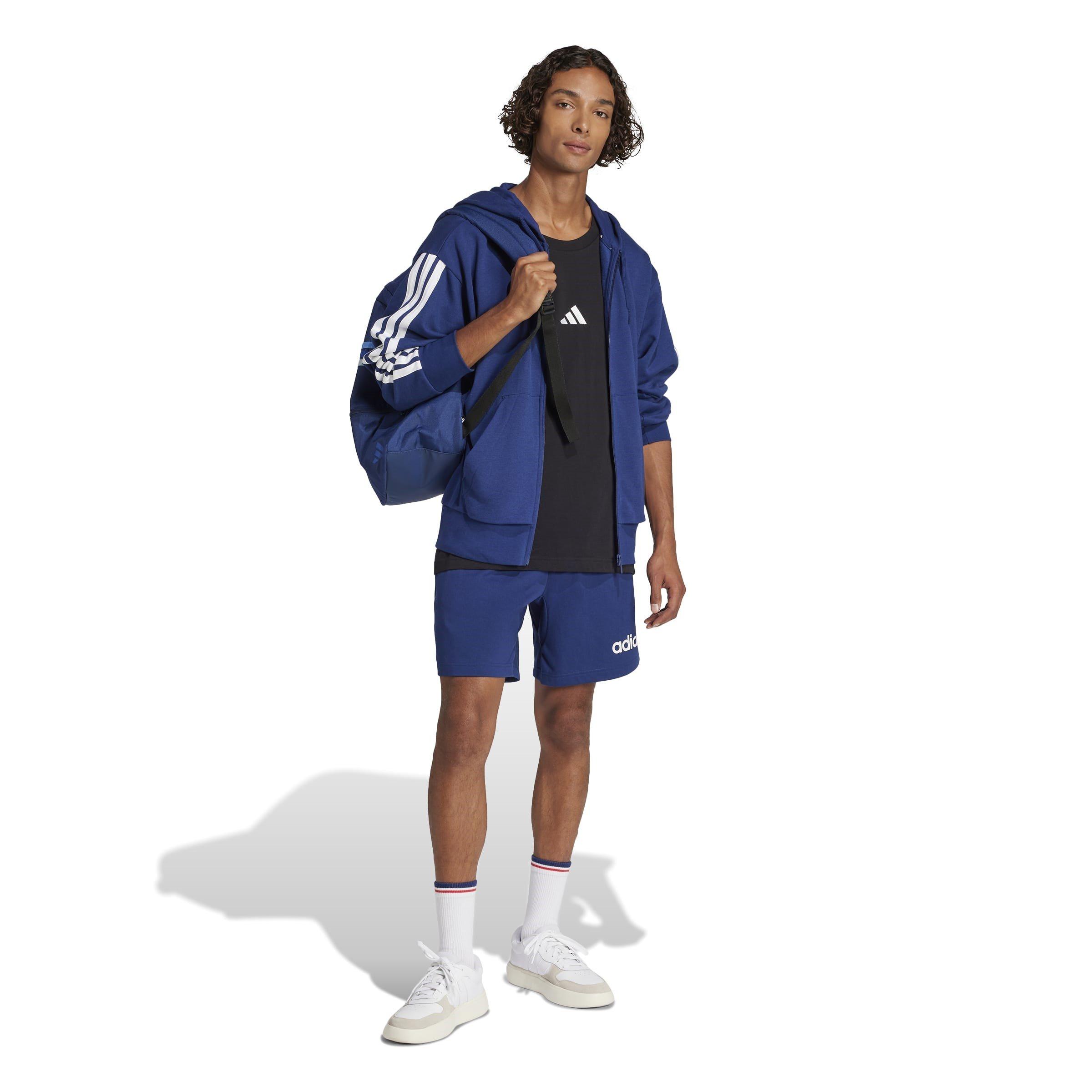 adidas Essentials French Terry 3 Stripes Zip Hoodie Mens