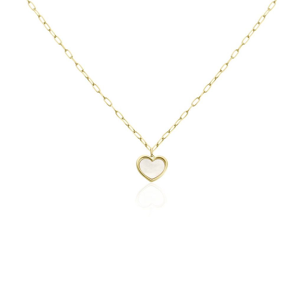 Collier Argent Dore Amour Toujours