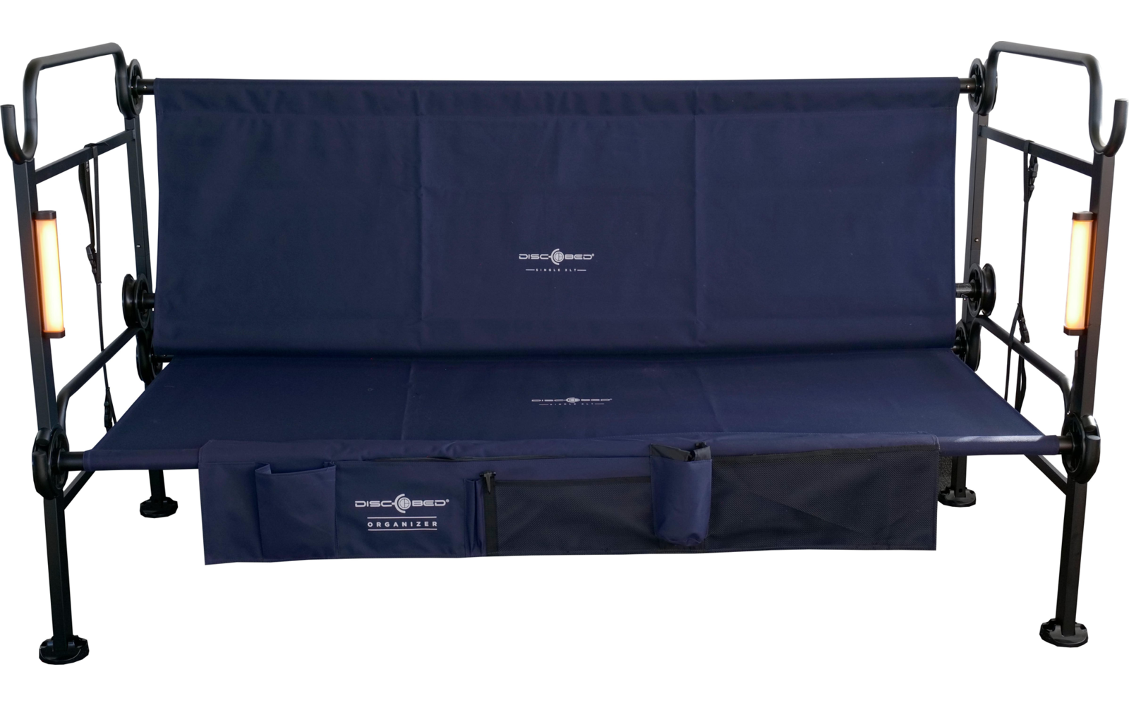 Disc-O-Bed Campingliege XLT Exklusiv Edition mit Taschenlampe