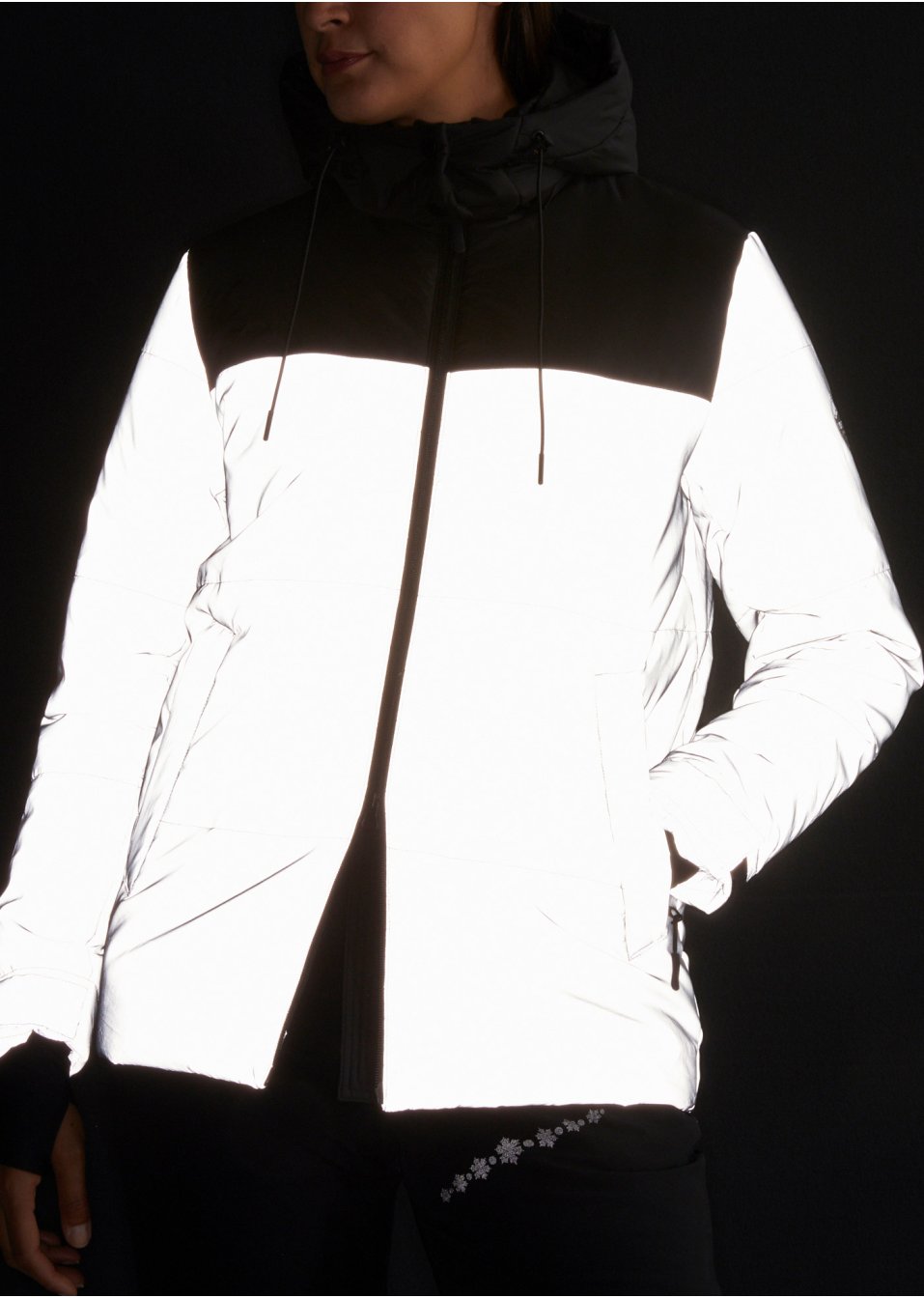 Veste fonctionnelle matelassée, réfléchissante