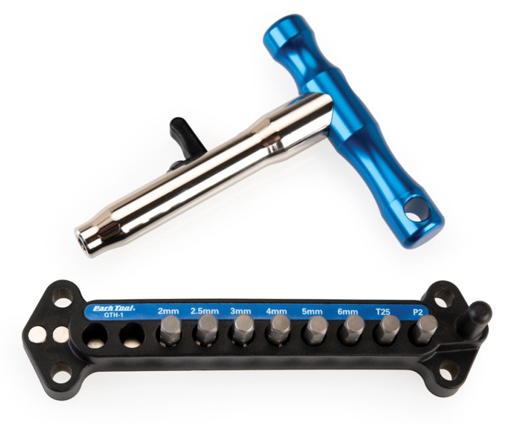 Park Tool QTH-1 Schnellwechsel-Bitschlüsselsatz mit T-Griff inkl. Bits kaufen | Bike-Discount