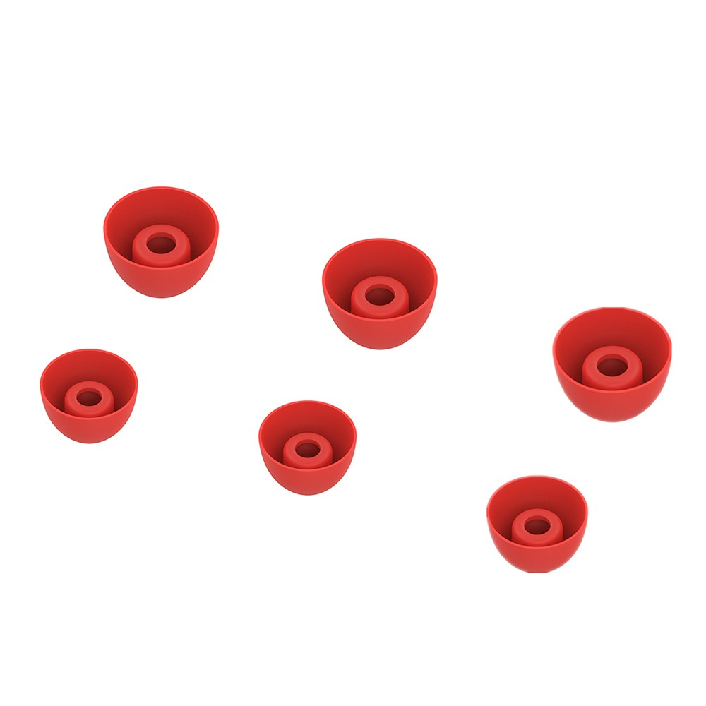 (6-tlg. Set) Samsung Galaxy Buds2 Silikon Ohrpolster Rutschfeste Ersatz Eartips - Rot