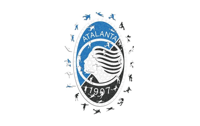 Puzzle »Iconic Atalanta BC – Logo« Holzart: Birke (Herkunftsland: China)
