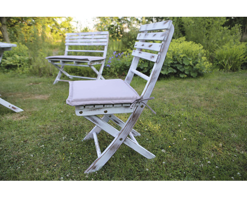 Toscana houten tuinset, 4-zits, 5-delig, wit, inclusief zitkussens