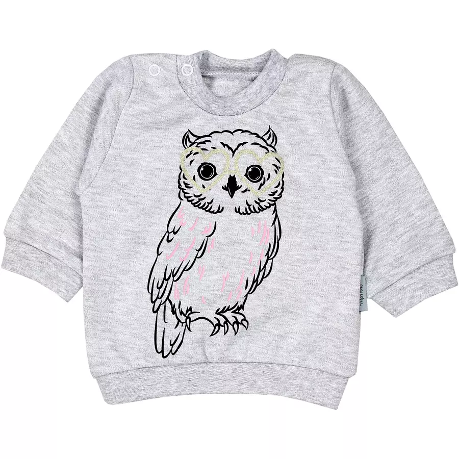 TupTam Baby Mädchen Langarmshirt Babyhose Outfit 2teilig grauschwarz
