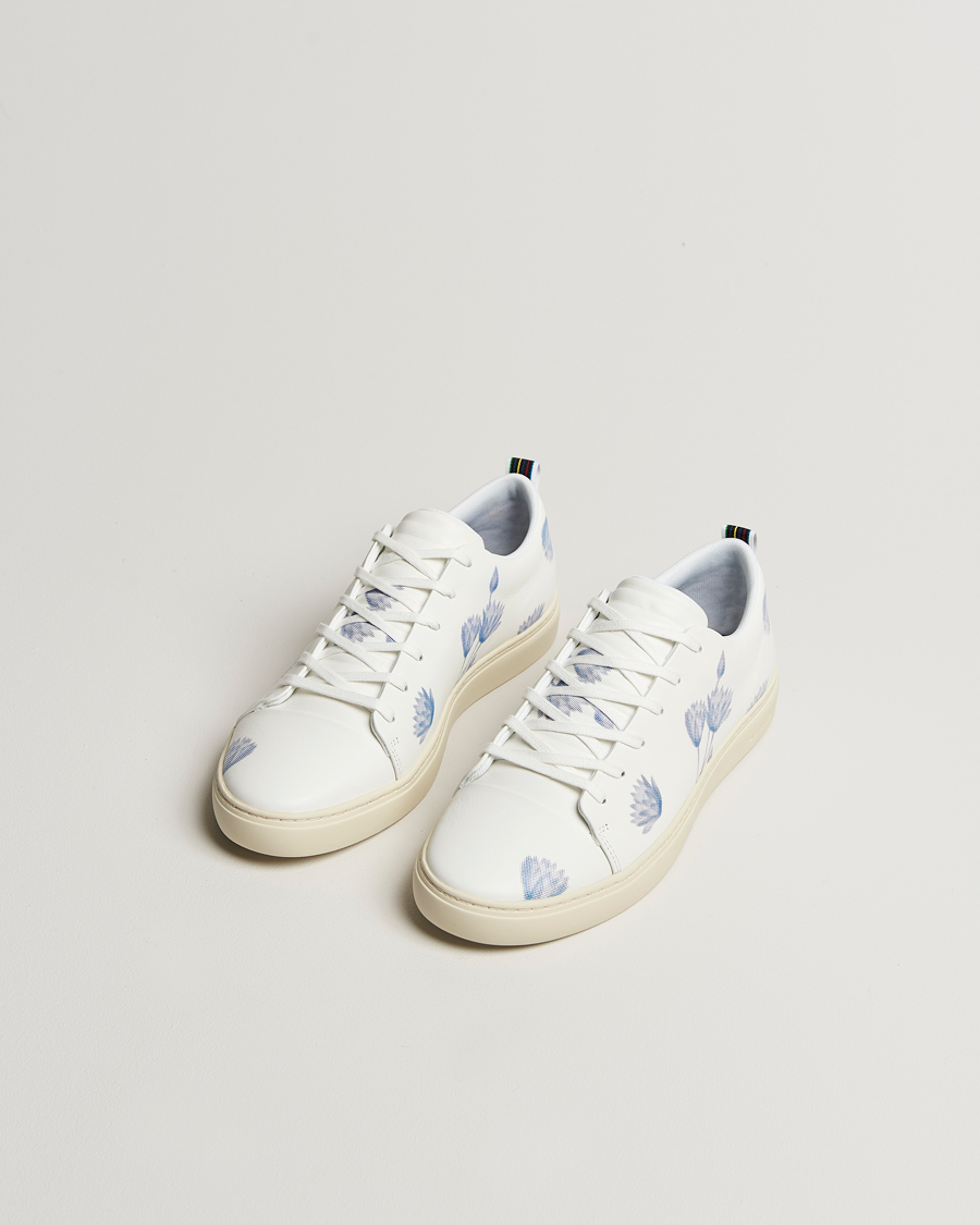 PS Paul Smith Lee Flower Print leather Sneaker White