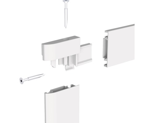 Insectenhor home protect dubbele schuifdeur aluminium zonder boren wit 230x240 cm