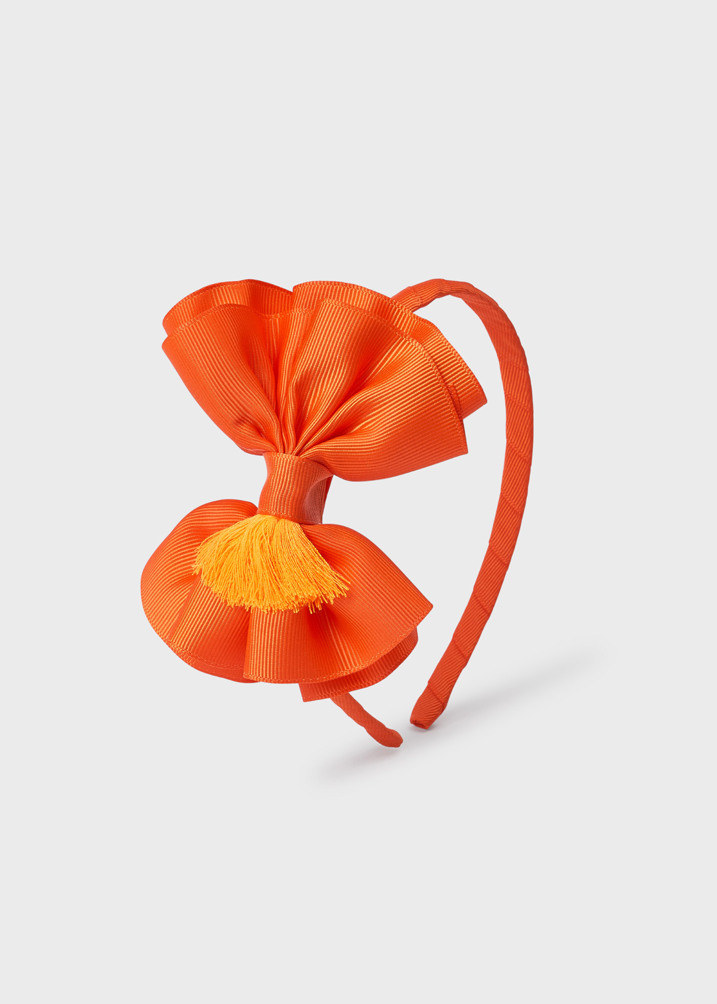 Tiara com laço e aplique de borla para meninas