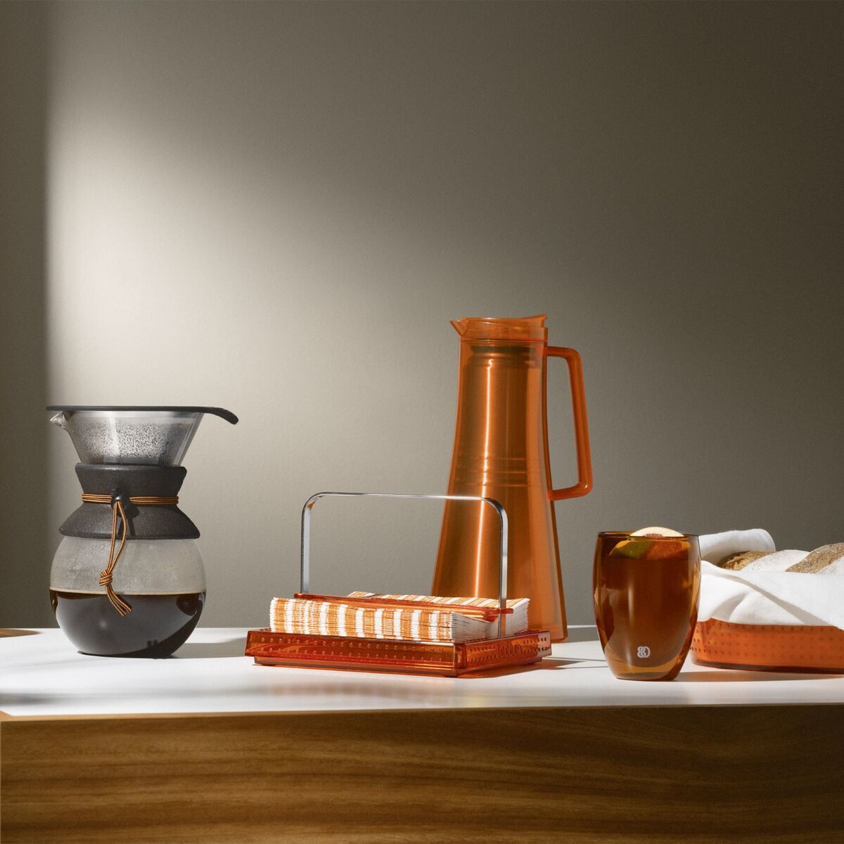 PAVINA dobbeltvegget glass 35 cl 2-pakning, oransje