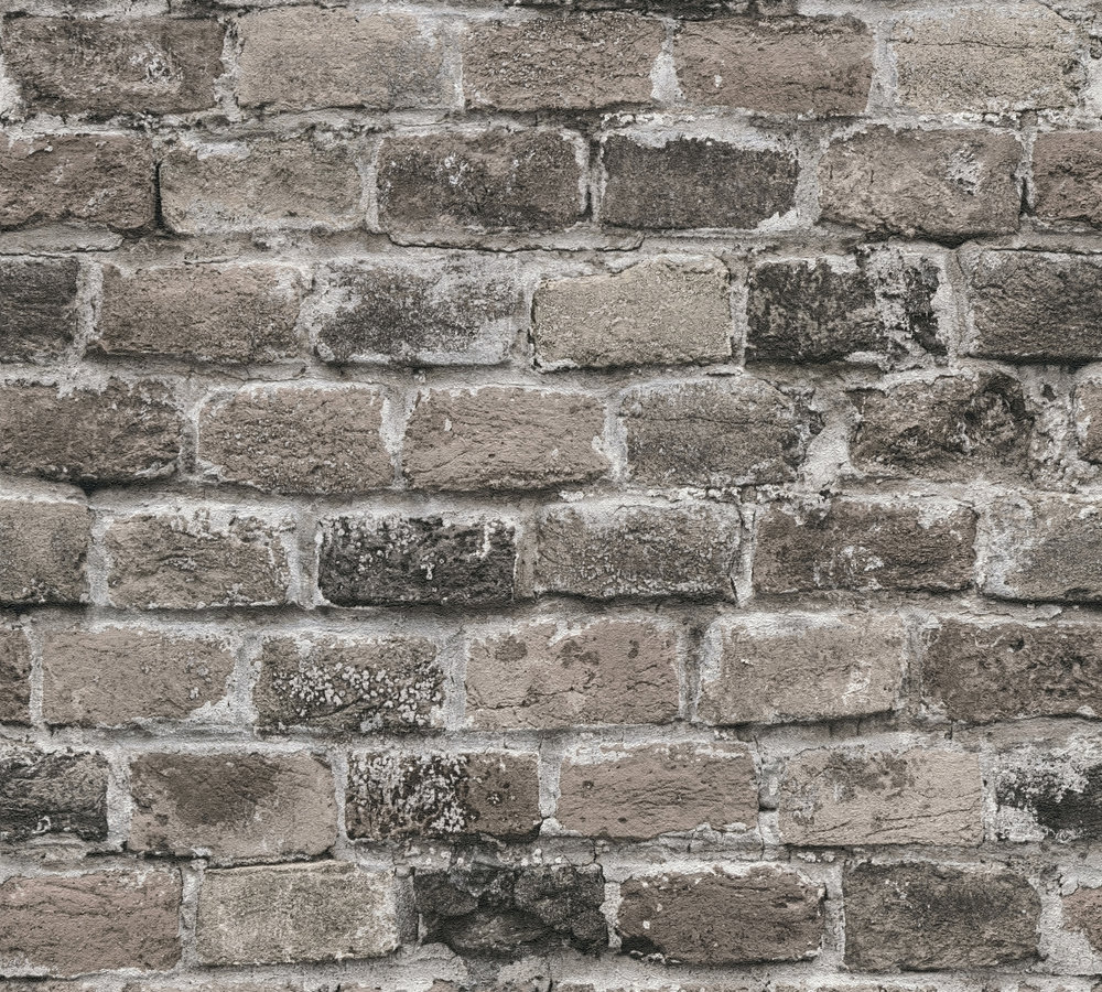 A.S. Creation Vliestapete BRICKS & STONES - grau-braun - Steinoptik - 10 Meter