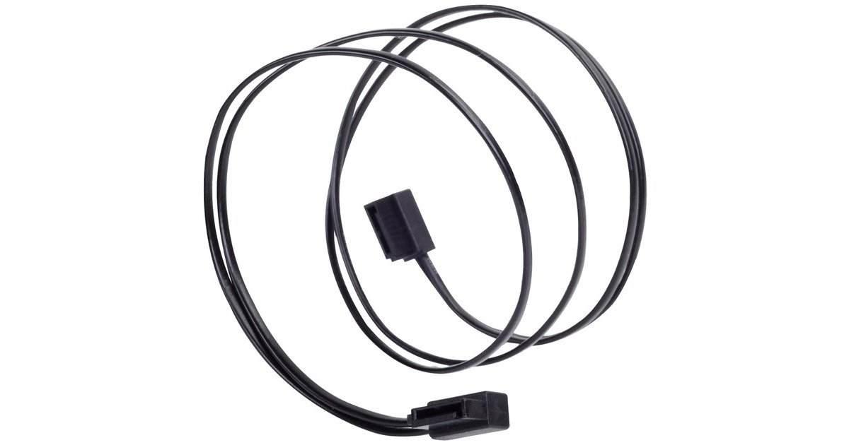 SilverStoneSATA III Kabel 50cm  (Zwart, 6Gb/s, Low Profile Connector, CP11B-500)