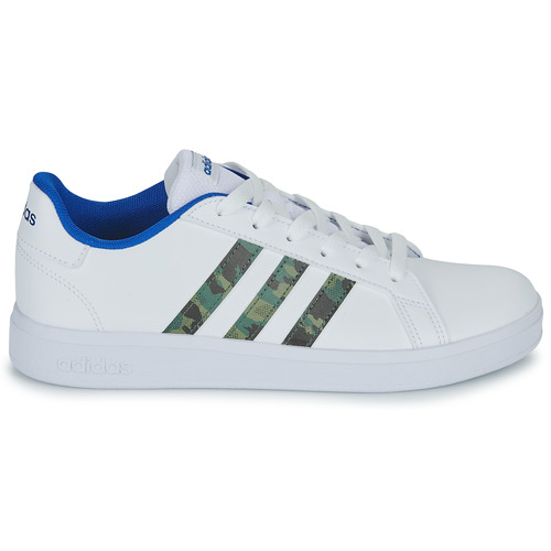 Adidas Sportswear - GRAND COURT 2.0 K - Blanc / Bleu / Camouflage