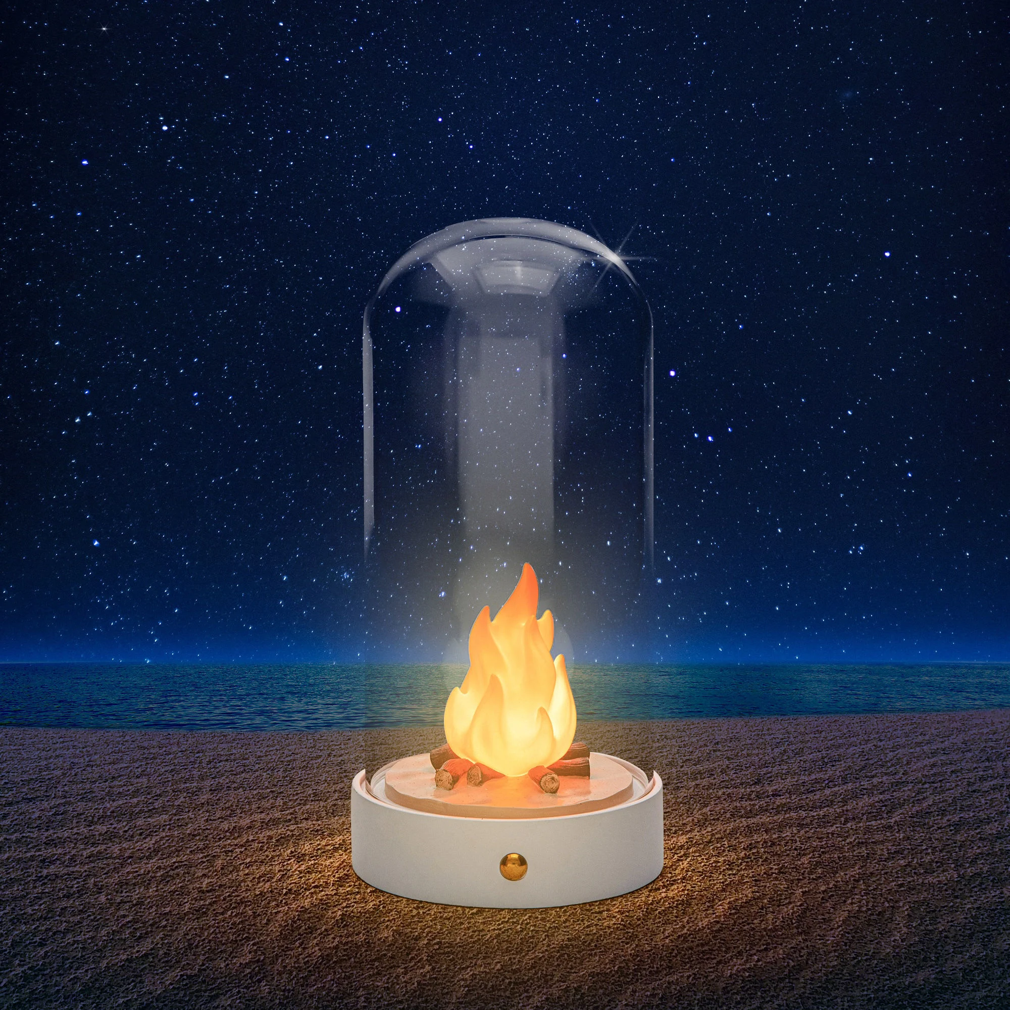 MY LITTLE CORNER LED - Lampe de table verre | Orange