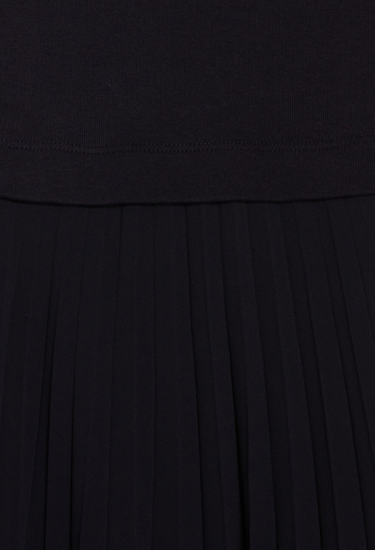 Robe longue plissee marine