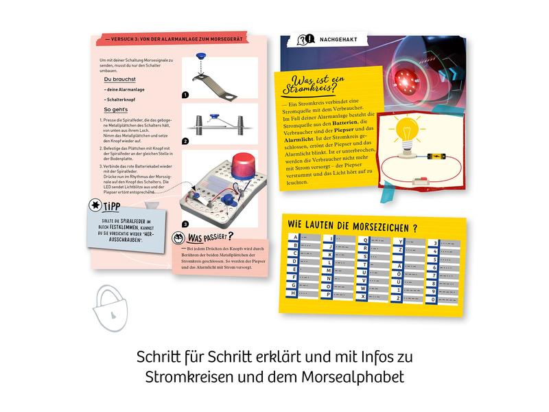 Kosmos Experimentierkasten Elektro-Alarm Bausatz mit Warnlicht und Sirene