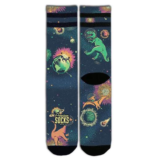 Meias American Socks Space Dino Mid High